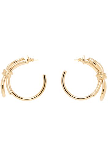 Valentino Garavani Gold Bow Scoobies Earrings