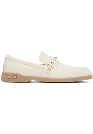 Valentino Garavani White Leisure Flows Loafers