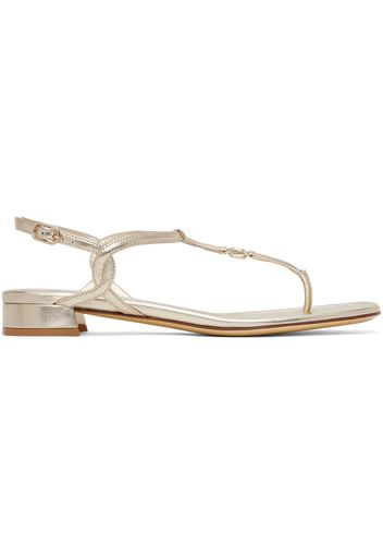 Valentino Garavani Gold VLogo Signature Sandals