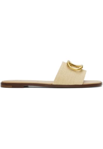 Valentino Garavani Beige VLogo Sandals