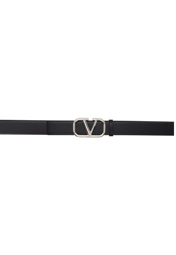 Valentino Garavani Black VLogo Signature Belt