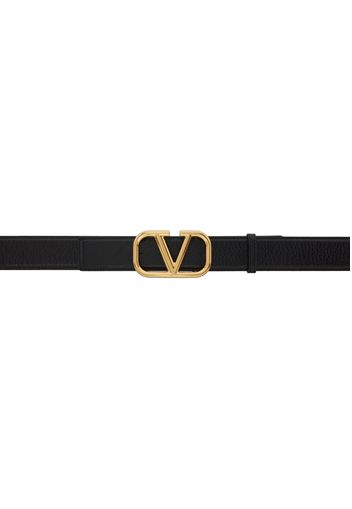 Valentino Garavani Black VLogo Signature Belt