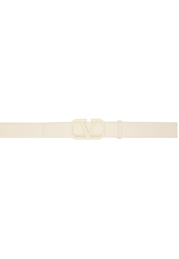 Valentino Garavani Off-White VLogo Signature 30mm Belt