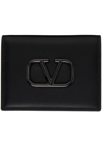 Valentino Garavani Black Hardware Card Holder