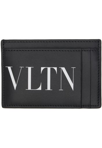 Valentino Garavani Black Logo Card Holder