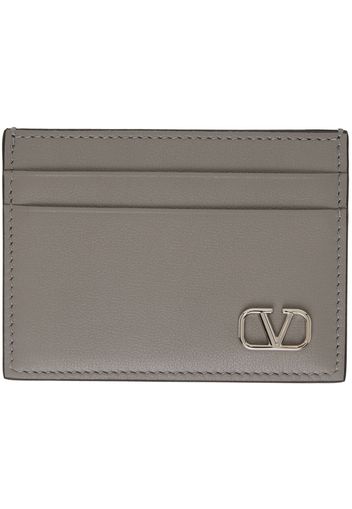 Valentino Garavani Gray VLogo Signature Card Holder