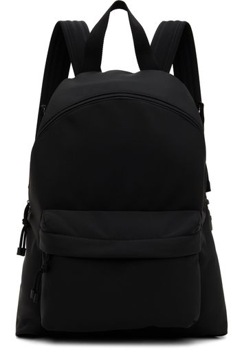 Valentino Garavani Black 'VLTN' Print Backpack