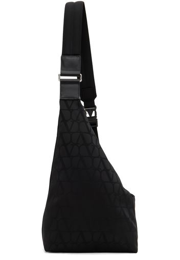 Valentino Garavani Black Toile Iconographe Bag