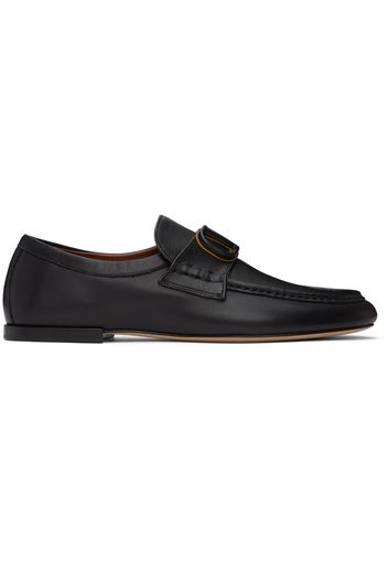 Valentino Garavani Black VLogo Signature Loafers