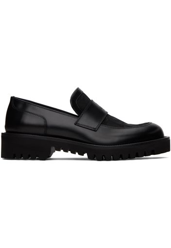 Valentino Garavani Black Iconographe Loafers