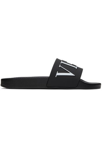 Valentino Garavani Black & White VLTN Slides