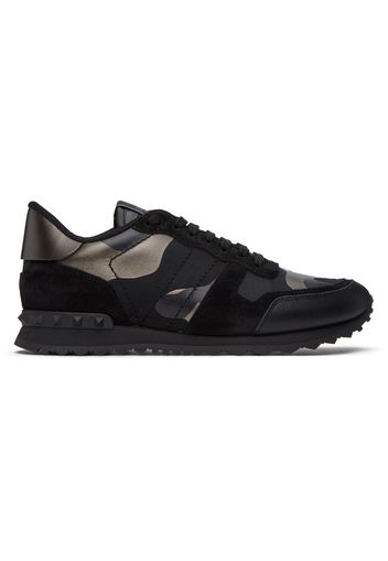 Valentino Garavani Black Rockrunner Sneakers