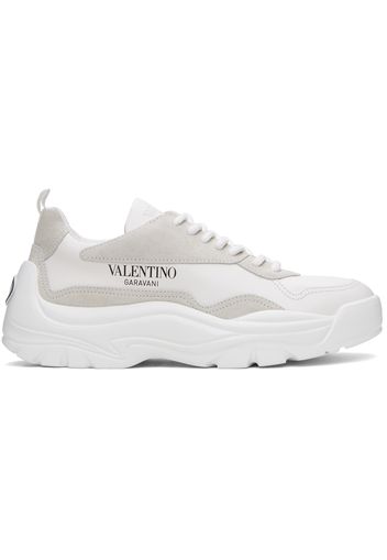 Valentino Garavani White Gumboy Calfskin Sneakers