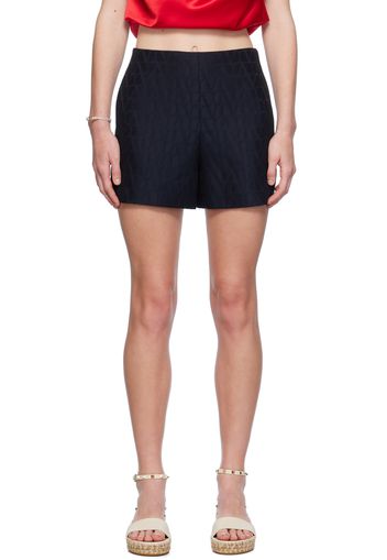 Valentino Navy Couture Shorts