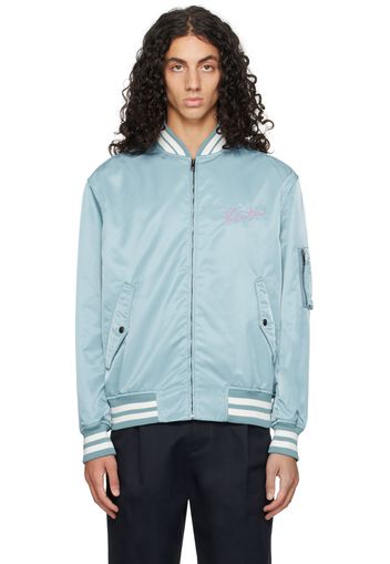 Valentino Blue VLogo Bomber Jacket