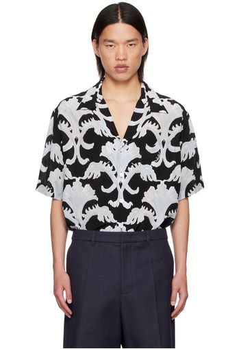 Valentino Black & Blue Metamorphos Wall Shirt