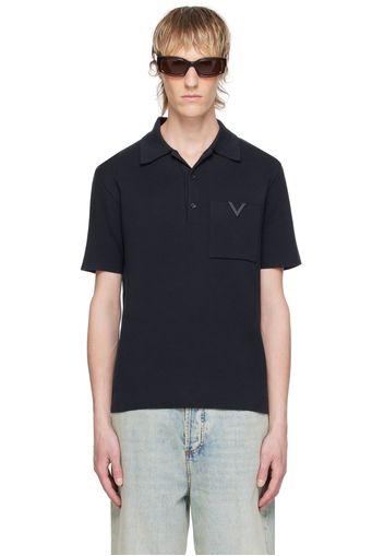 Valentino Navy Hardware Polo