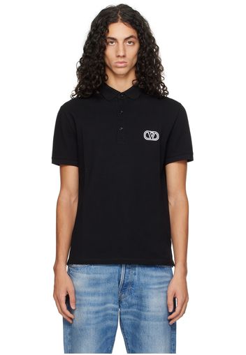 Valentino Black VLogo Polo