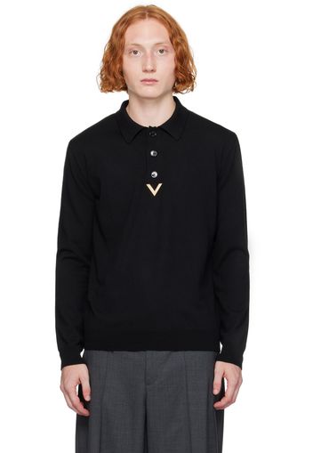 Valentino Black Hardware Polo