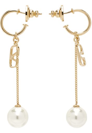 Valentino Garavani Gold Perla 8mm Earrings