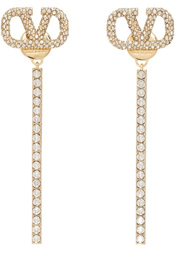 Valentino Garavani Gold Logo Earrings