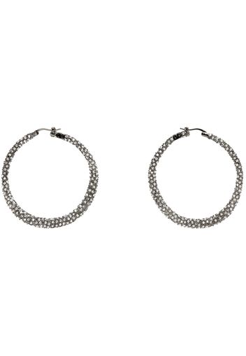 Valentino Garavani Gunmetal Shadowshine Metal & Crystal Earrings