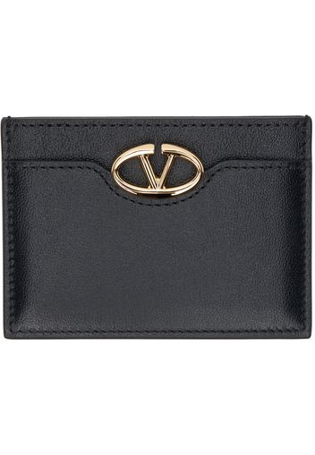 Valentino Garavani Black 'The Bold Edition' VLogo Card Holder