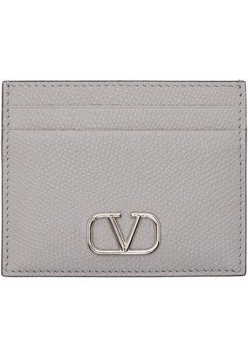 Valentino Garavani Gray VLogo Card Holder