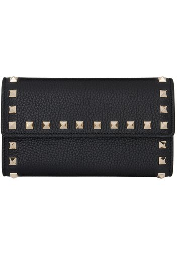 Valentino Garavani Black Rockstud Wallet