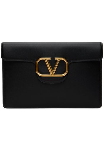 Valentino Garavani Black Locò Calfskin Pouch