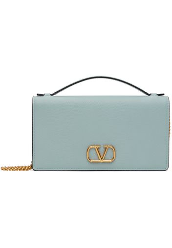 Valentino Garavani Blue VLogo Signature Wallet Bag