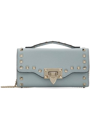 Valentino Garavani Blue Rockstud Wallet Bag