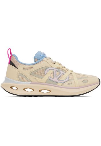 Valentino Garavani Beige Vlogo Easyjog Sneakers