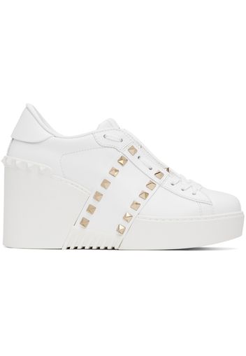 Valentino Garavani White Wedge Sneakers