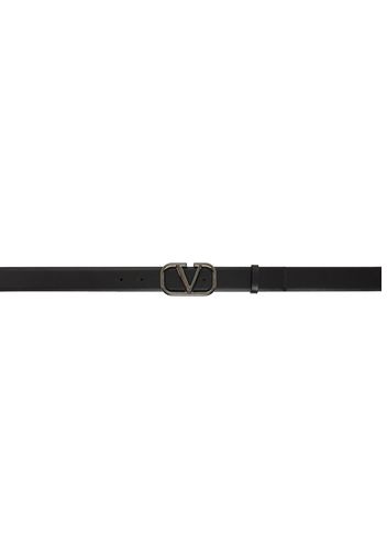 Valentino Garavani Black VLogo Belt