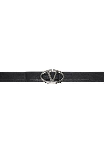 Valentino Garavani Black VLogo Signature Belt