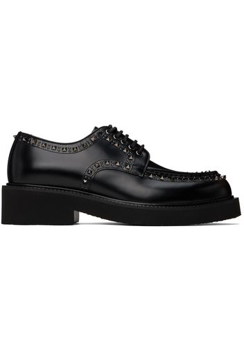 Valentino Garavani Black Gentleglam Calfskin Derbys