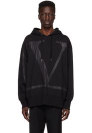 Valentino Black Paneled Hoodie