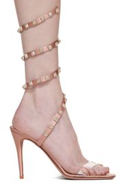 Valentino Garavani Pink Rockstud Heeled Sandals