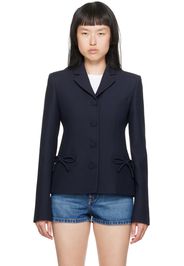 Valentino Navy Bow Blazer