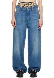 Valentino Blue Hardware Jeans