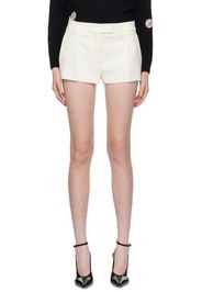 Valentino Off-White Creased Shorts