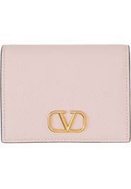 Valentino Garavani Pink Compact VLogo Signature Wallet