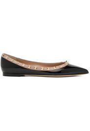 Valentino Garavani Black Rockstud Ballerina Flats