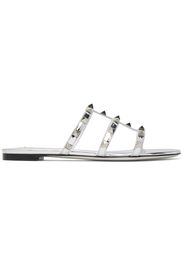 Valentino Garavani Silver Rockstud Slides