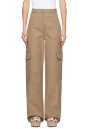 Valentino Beige Cargo Pocket Trousers