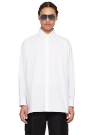 Valentino White Spread Collar Shirt