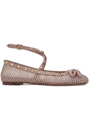 Valentino Garavani Pink Rockstud Ballerina Flats