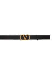 Valentino Garavani Black VLogo Signature Belt