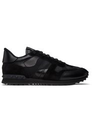 Valentino Garavani Black Camouflage Noir Rockrunner Sneakers